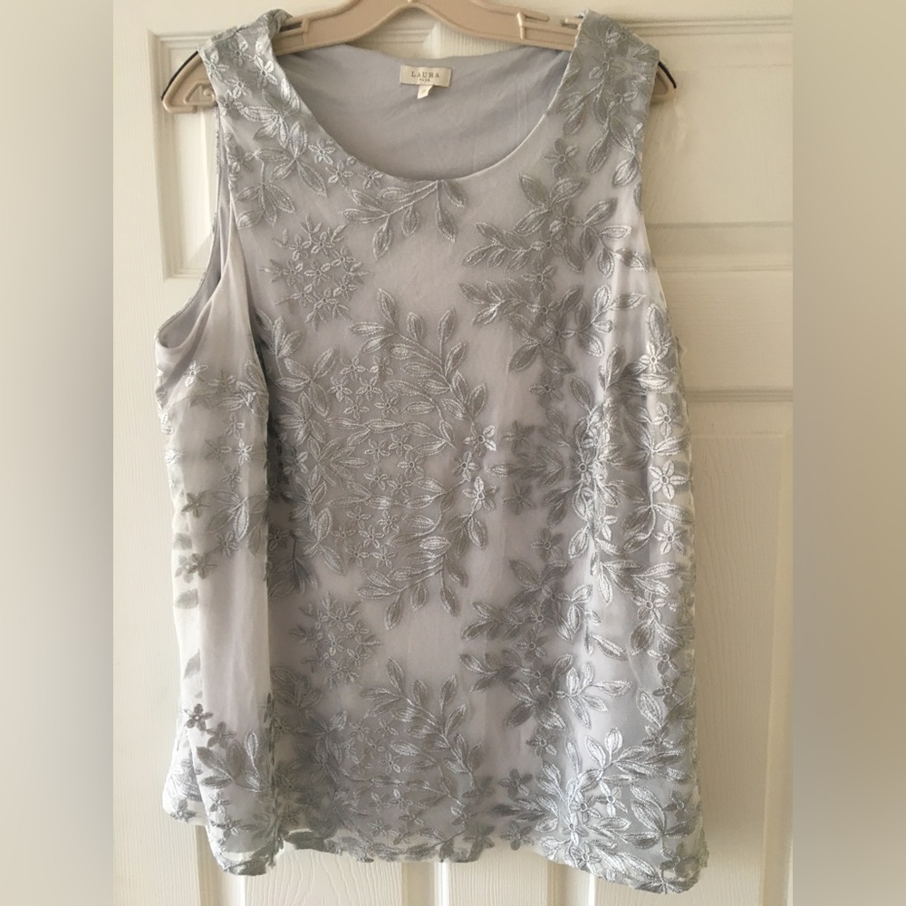 Sz 2X Laura dressy tank top new without tags